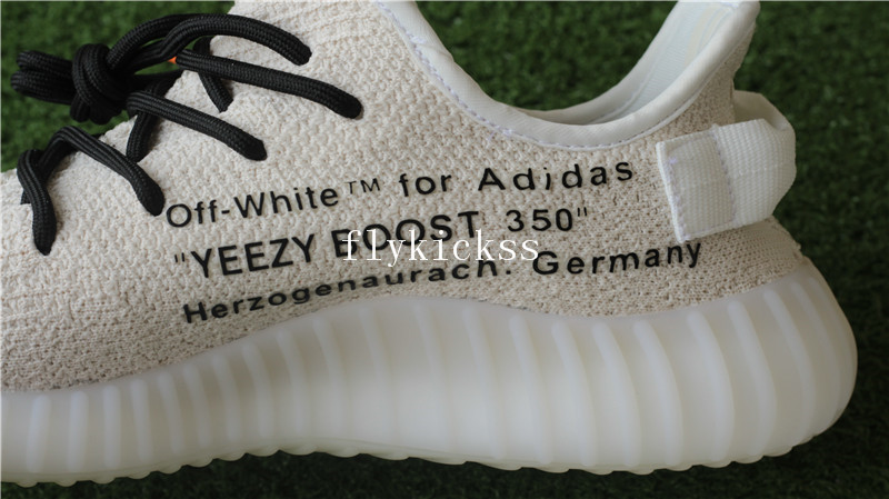 Off White x Adidas Yeezy boost 350 V2 Cream Beige